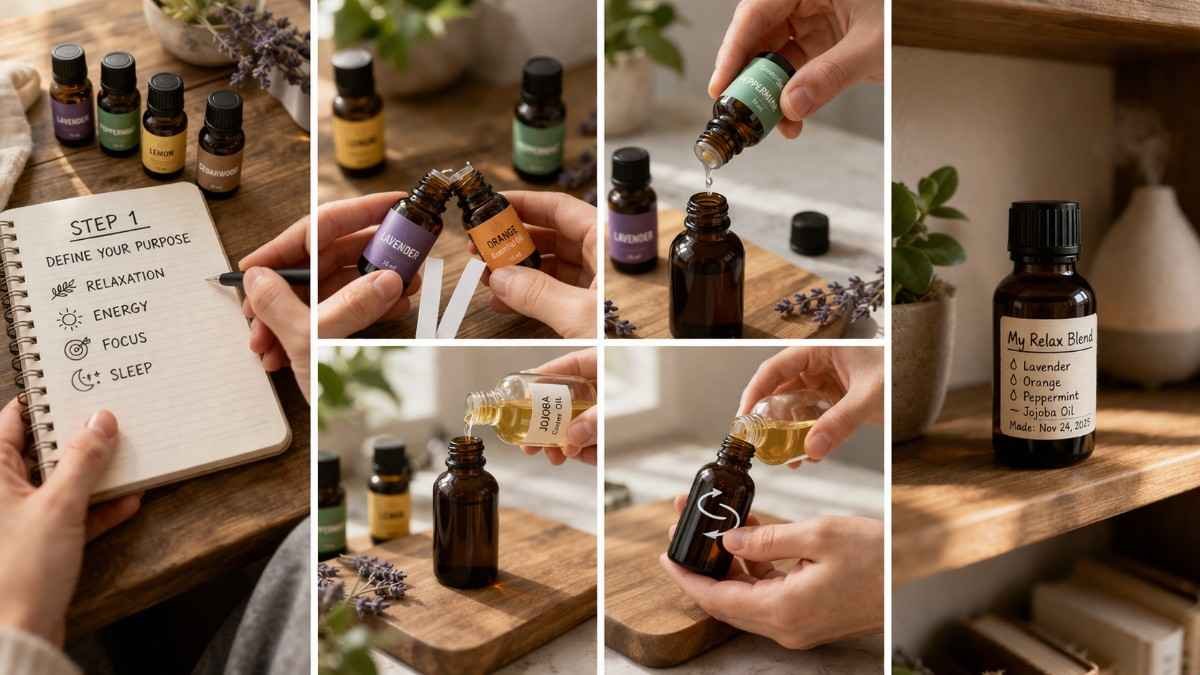 How To Mix Essential Oils Step By Step For Beginners