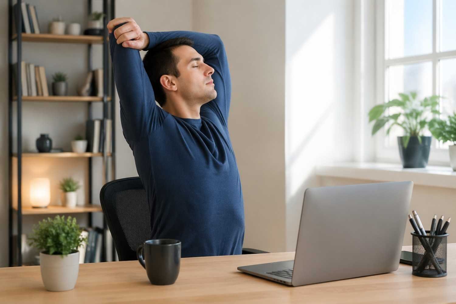 Perform Simple Desk Stretches