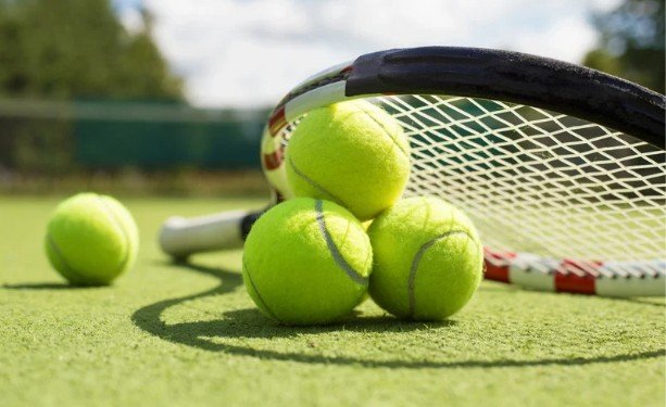 Water Remains on the Court After Rain